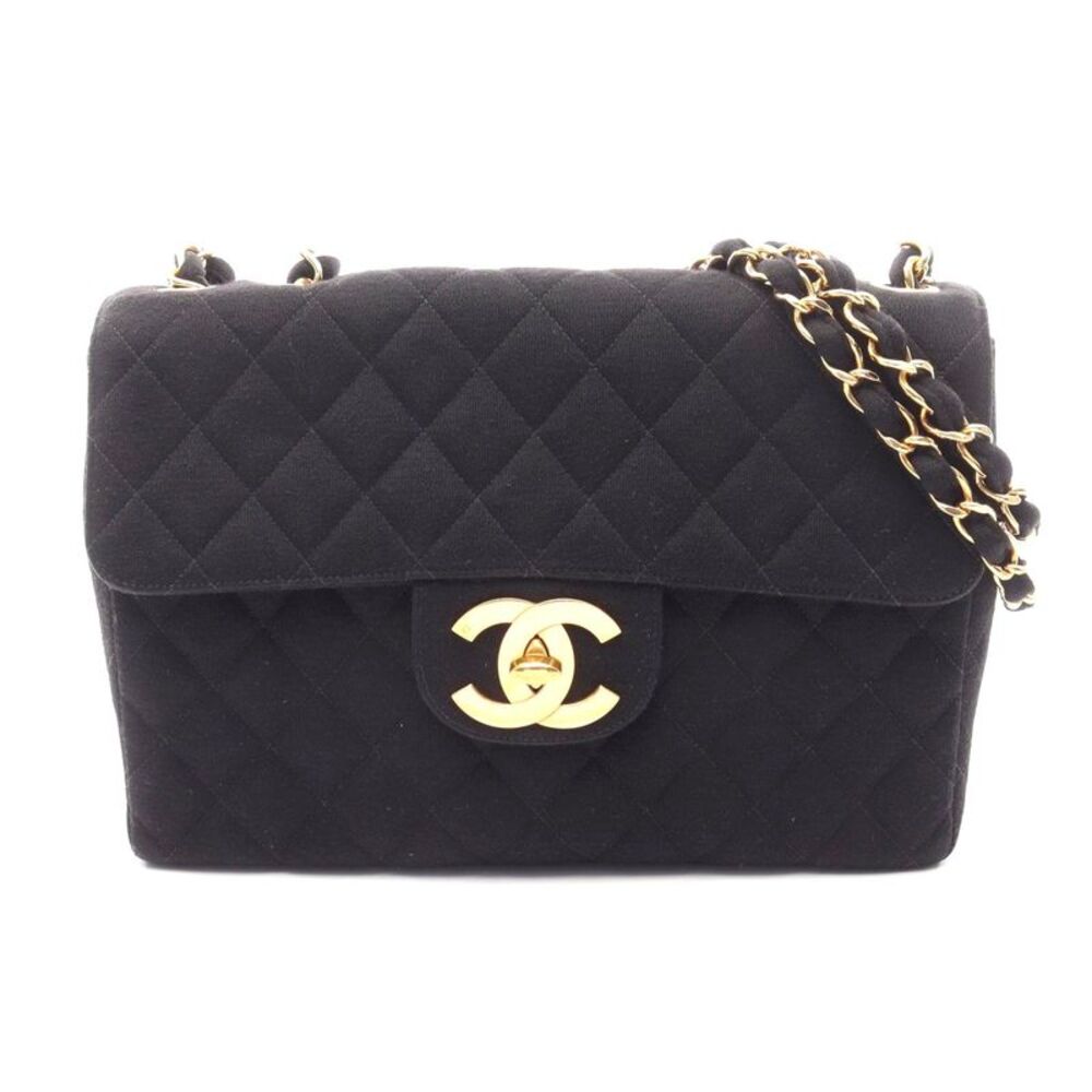 Chanel Cotton Jersey Single Flap Bag